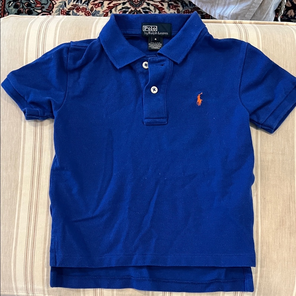 Ralph Lauren Blue Polo Shirt Classic Style